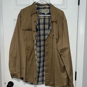 NWOT LL Bean Men's Flannel-Lined Hurricane Shirt